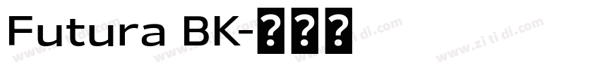 Futura BK字体转换